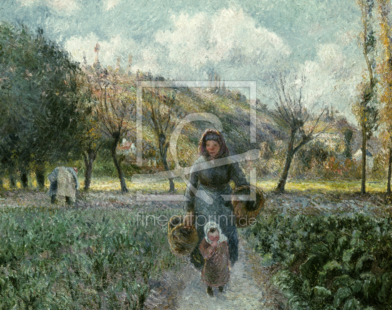 Bild-Nr.: 30006384 Pissarro/ Der Garten in Eragny erstellt von Pissarro, Camille