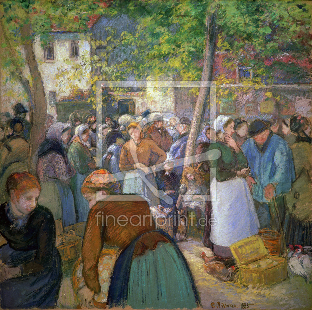 Bild-Nr.: 30006408 Pissarro / The poultry market / 1885 erstellt von Pissarro, Camille