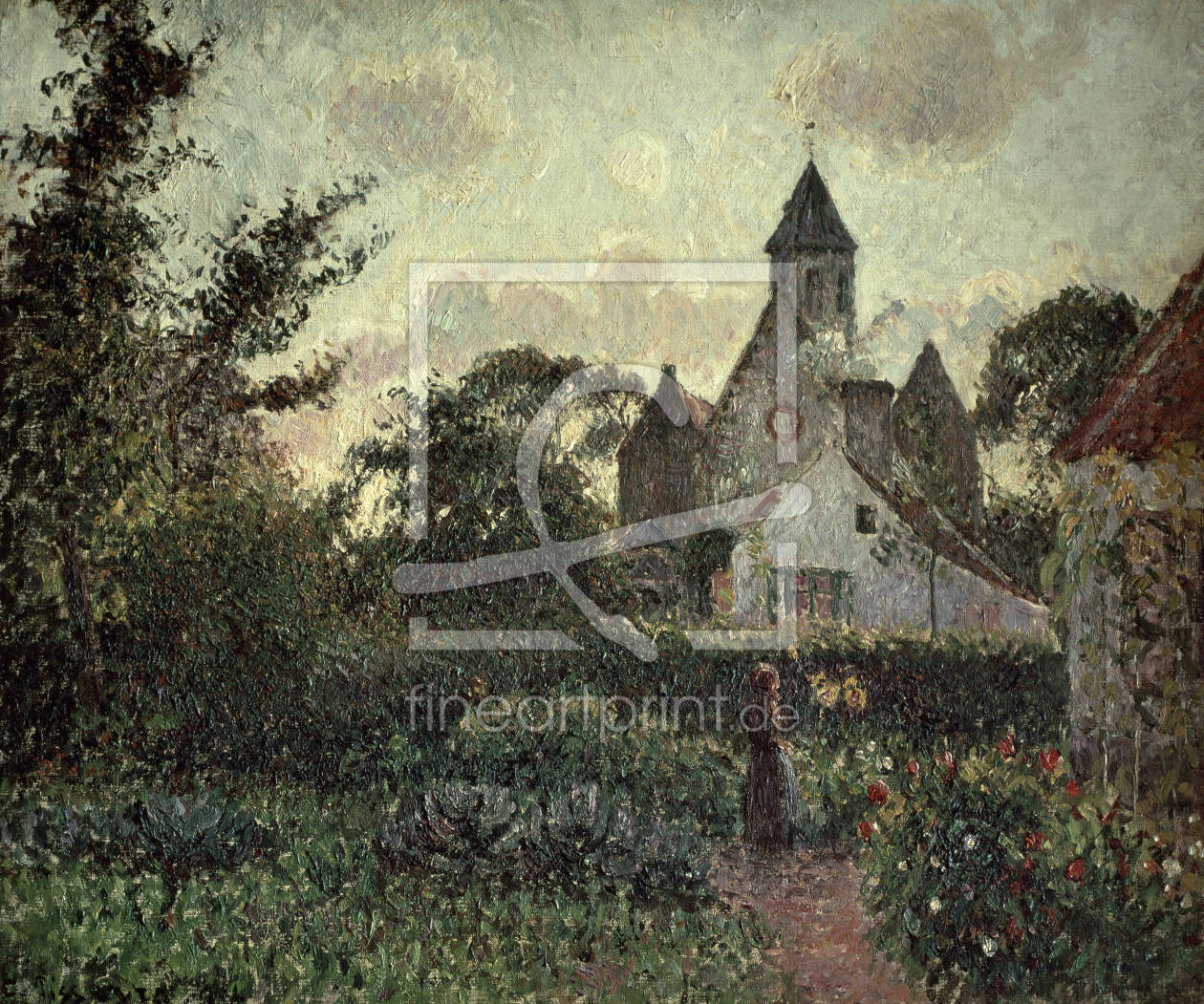 Bild-Nr.: 30006418 C. Pissarro / The Church in Knocke erstellt von Pissarro, Camille