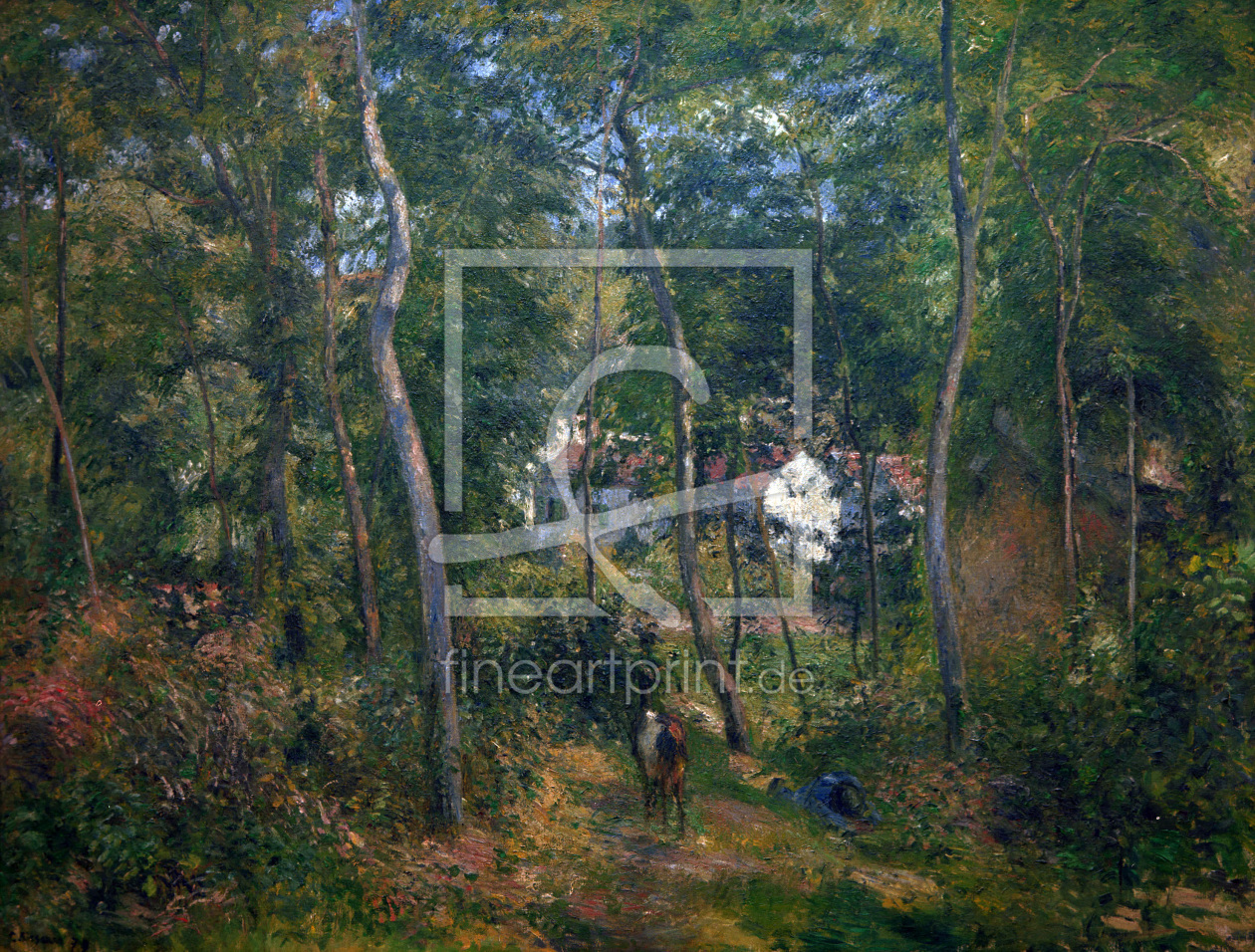 Bild-Nr.: 30006428 C.Pissarro, Der Wald von L'Hermitage erstellt von Pissarro, Camille