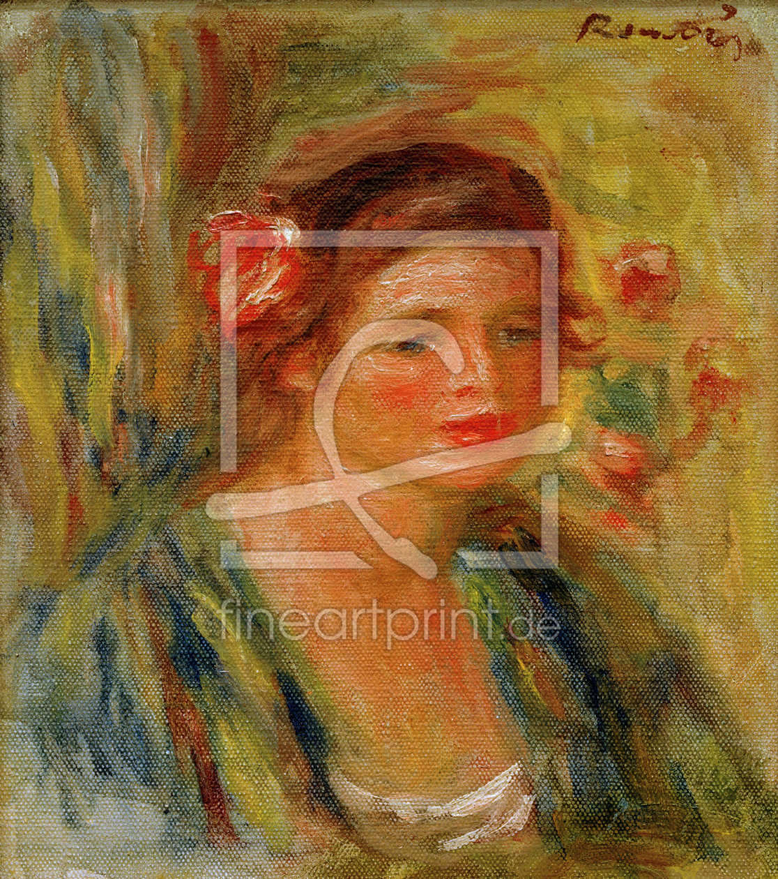 Bild-Nr.: 30006446 Renoir / Tete de jeune femme / 1910 erstellt von Renoir, Pierre-Auguste