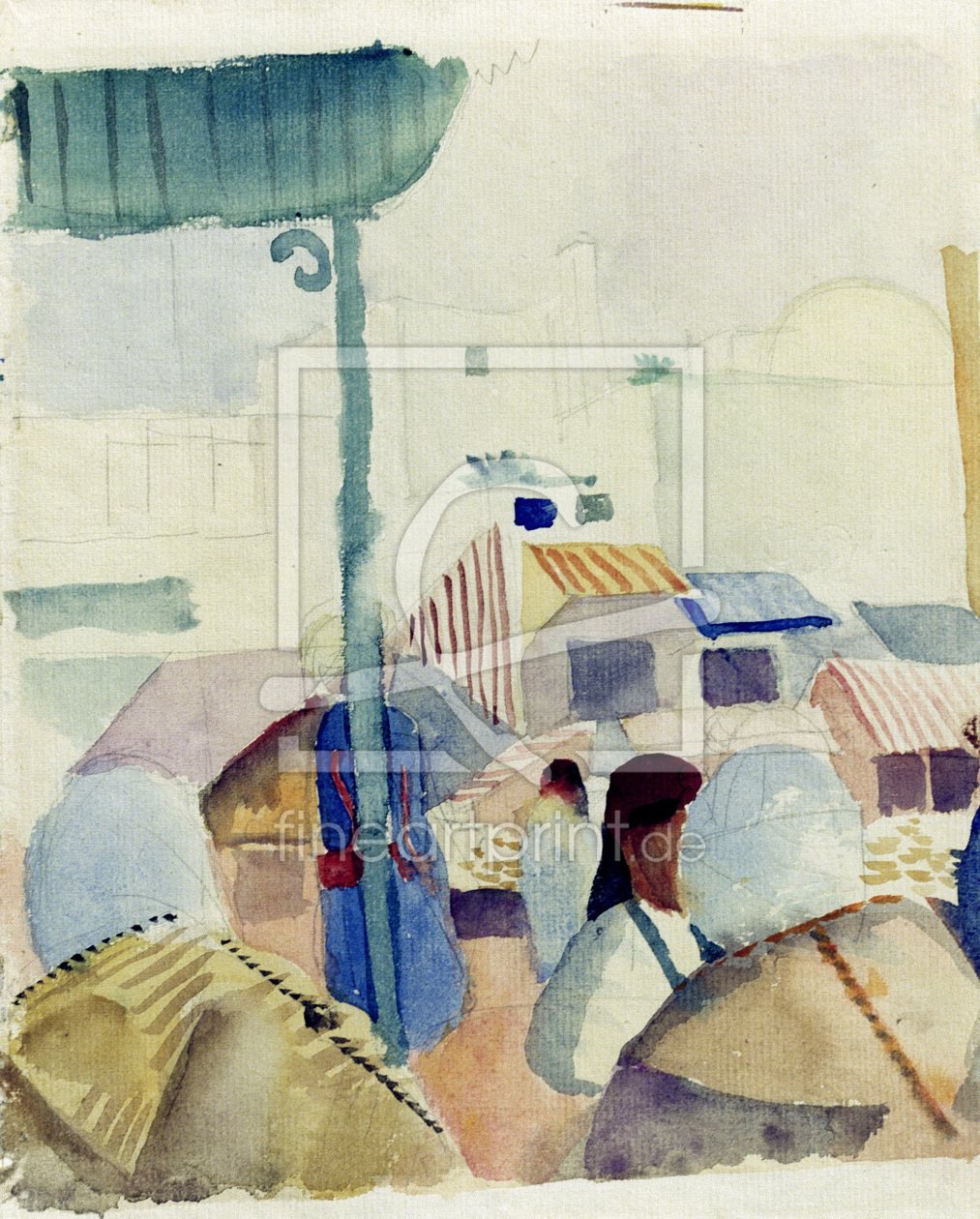 Bild-Nr.: 30006504 A.Macke / Market in Tunis II / 1914 erstellt von Macke, August