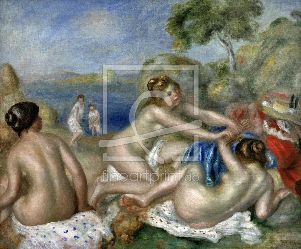Bild-Nr.: 30006574 Renoir/Three bathers with a crab/c.1897 erstellt von Renoir, Pierre-Auguste