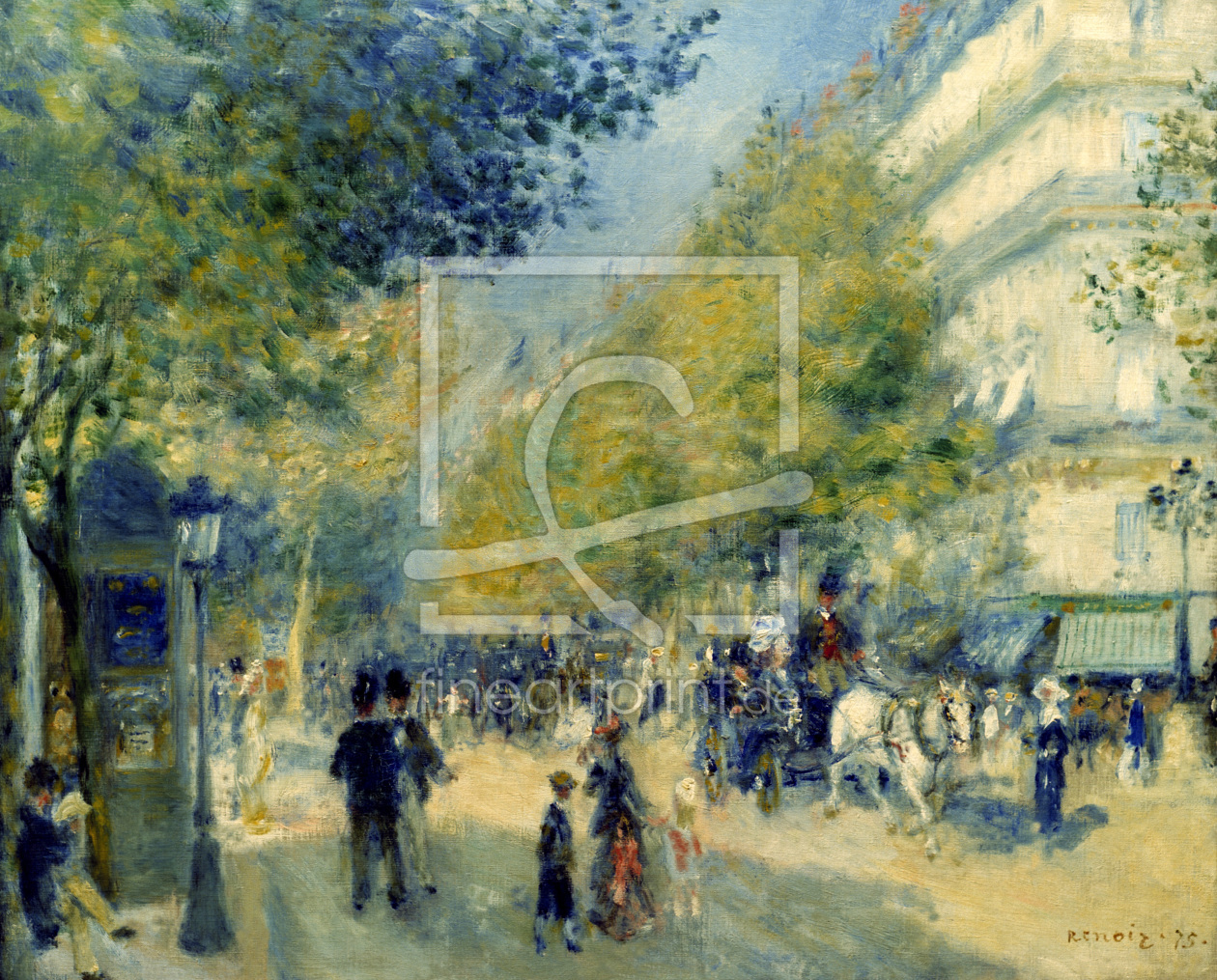 Bild-Nr.: 30006892 Paris/The Grand Boulevards/Painting erstellt von Renoir, Pierre-Auguste