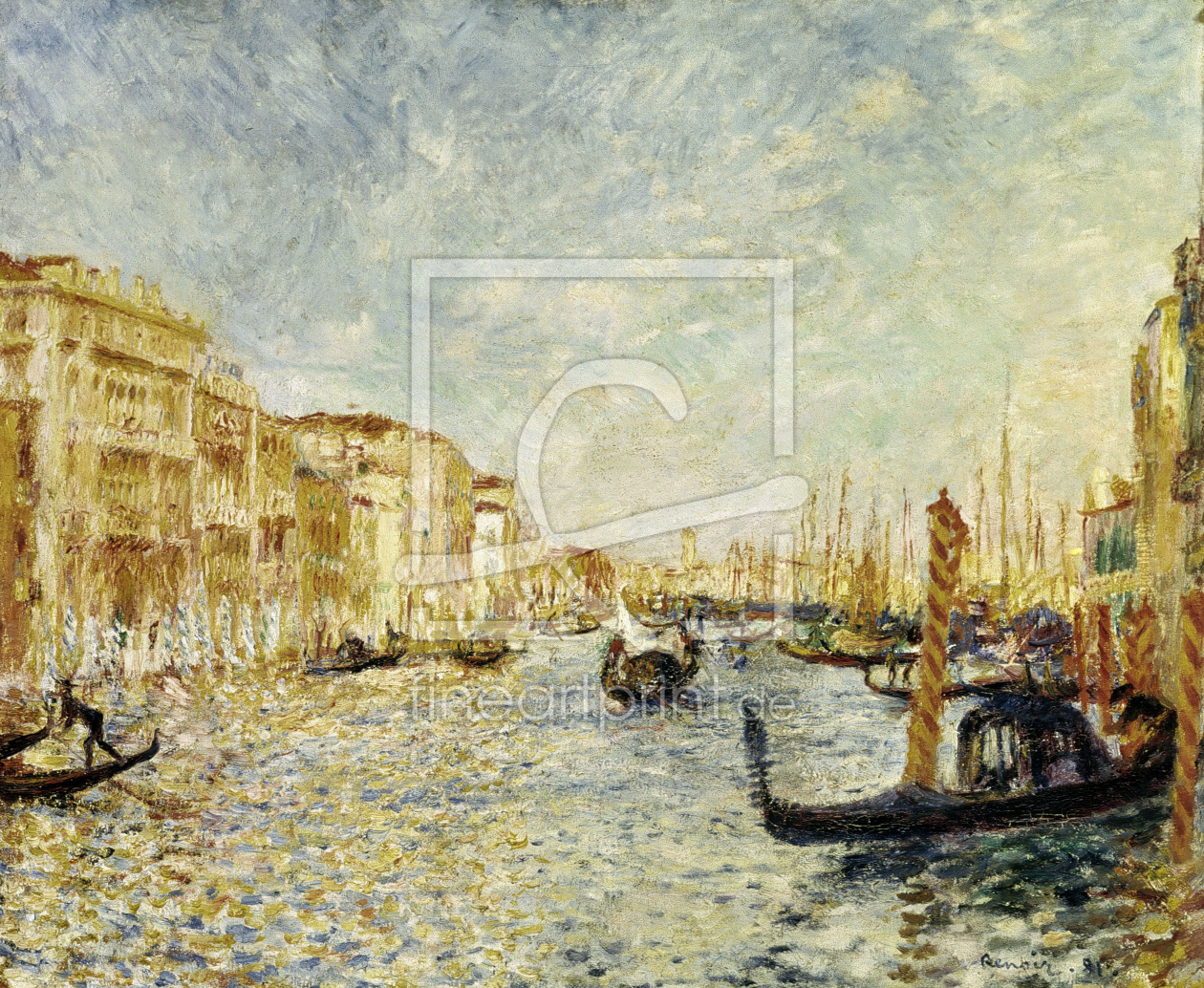 Bild-Nr.: 30006908 Renoir / Canal Grande in Venice / 1881 erstellt von Renoir, Pierre-Auguste