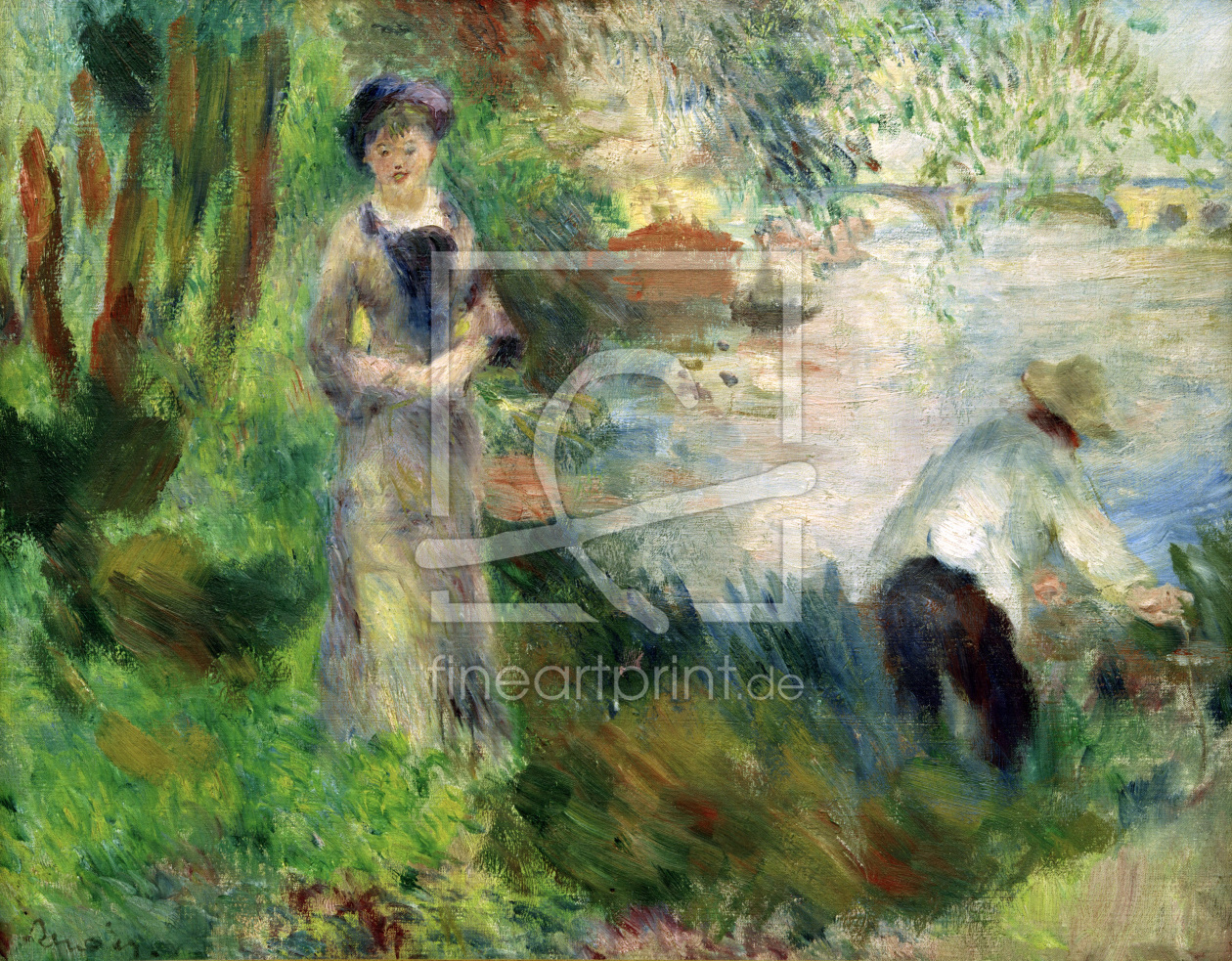 Bild-Nr.: 30006946 A.Renoir, Auf der Ile de Chatou erstellt von Renoir, Pierre-Auguste