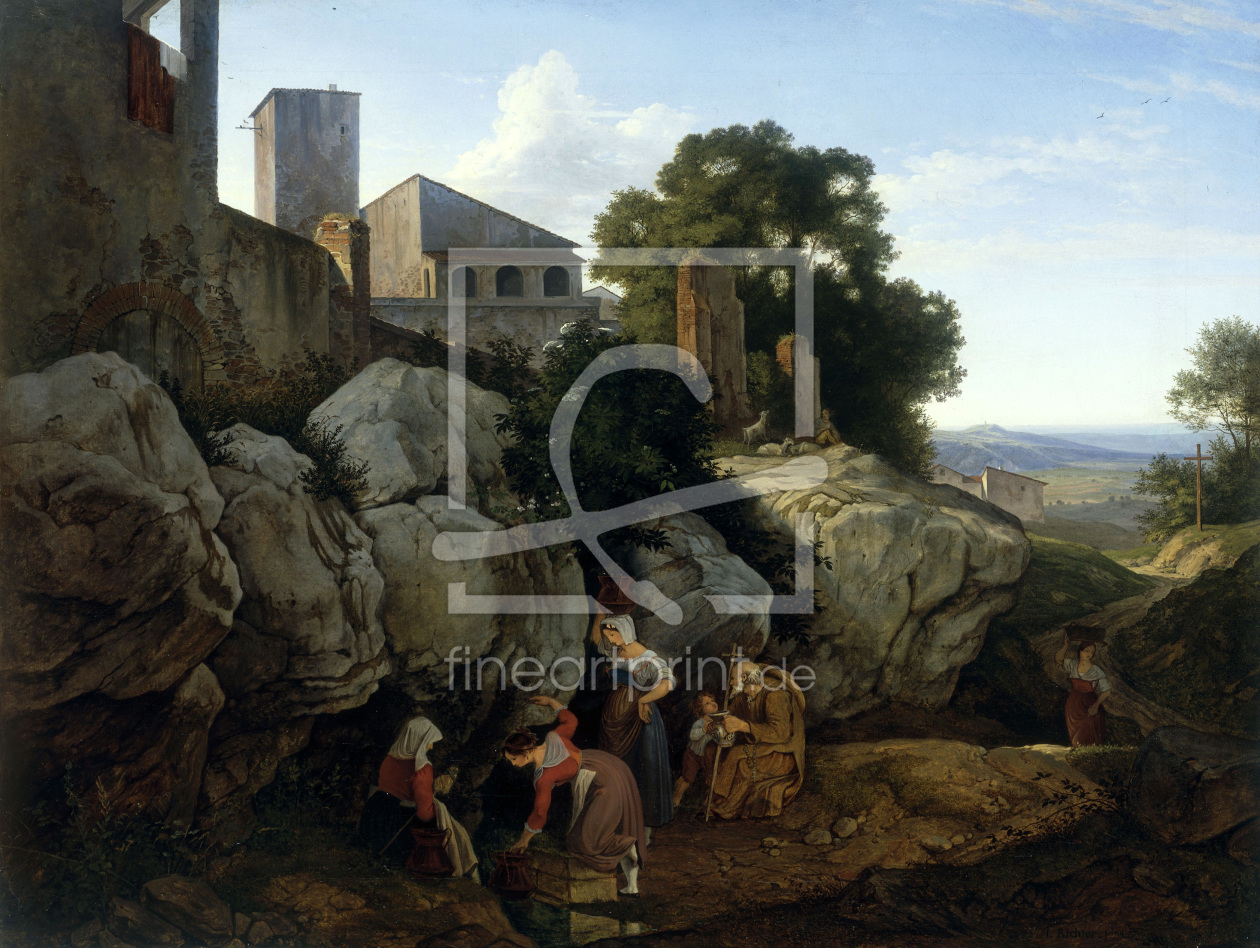 Bild-Nr.: 30006960 L.Richter, Ariccia / Morning / 1828 erstellt von Richter, Ludwig