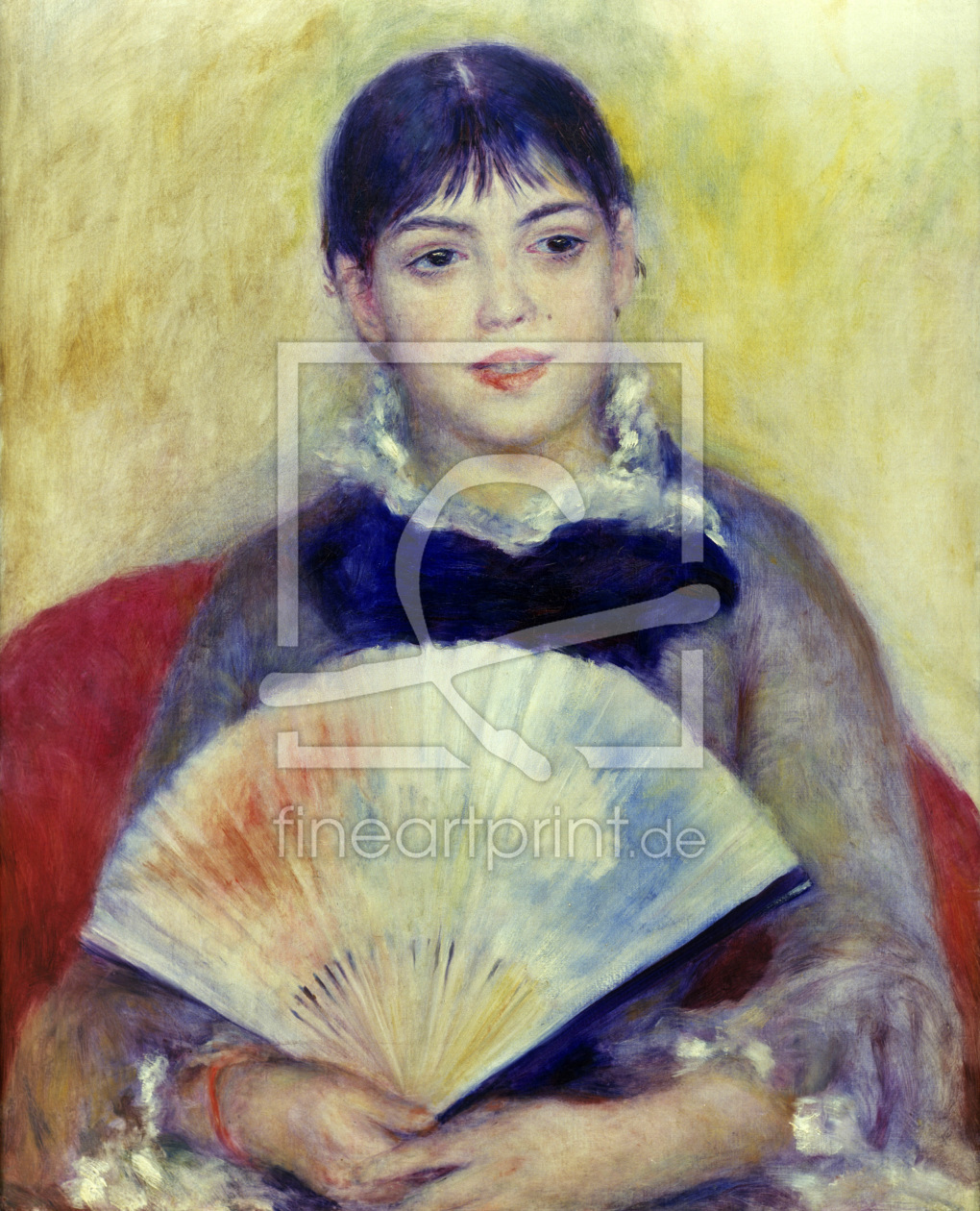 Bild-Nr.: 30007018 Renoir / Woman with fan / c.1880 erstellt von Renoir, Pierre-Auguste
