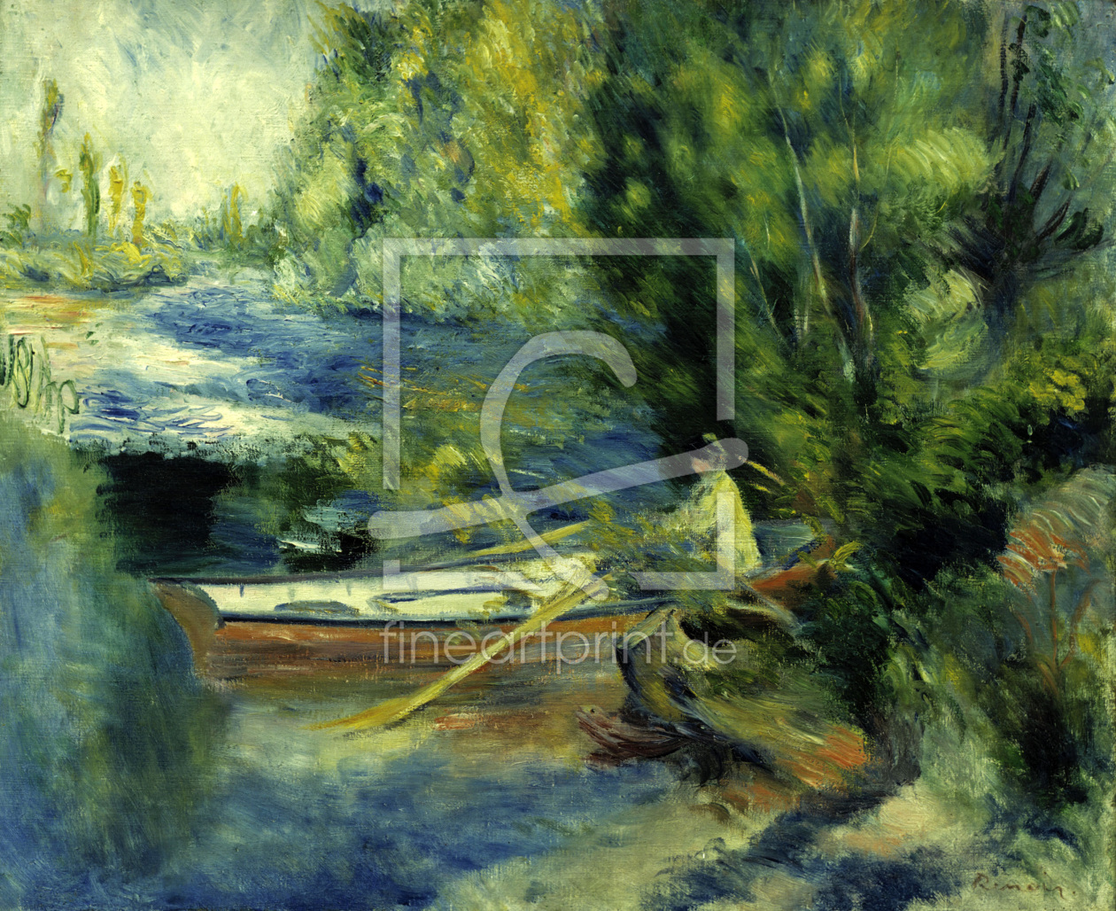 Bild-Nr.: 30007044 Renoir / On the bank o.a river / 1878/80 erstellt von Renoir, Pierre-Auguste