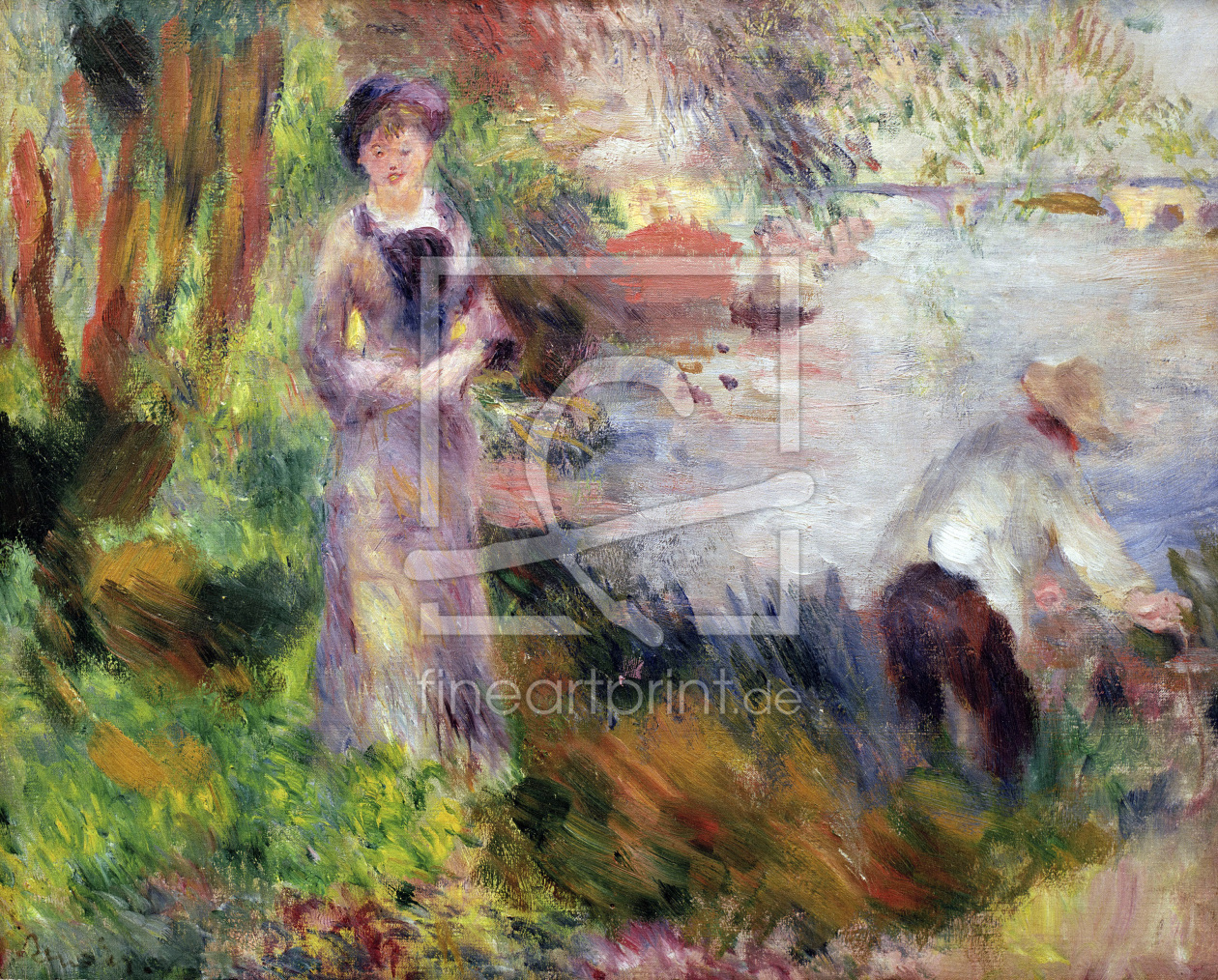 Bild-Nr.: 30007054 Renoir/Bank o.t.Seine a.Argenteuil/c1878 erstellt von Renoir, Pierre-Auguste