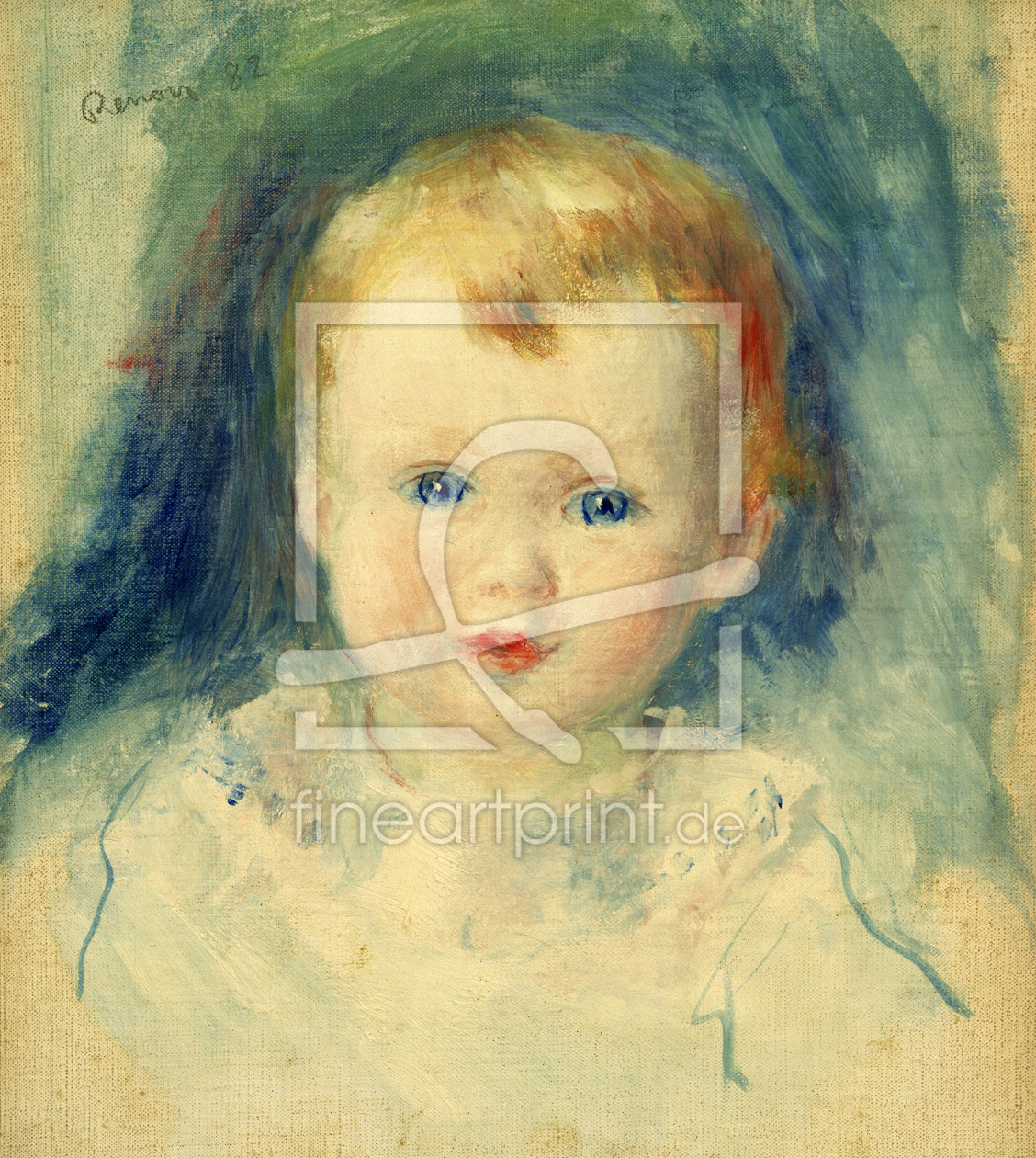 Bild-Nr.: 30007110 A.Renoir, Kinderbildnis erstellt von Renoir, Pierre-Auguste