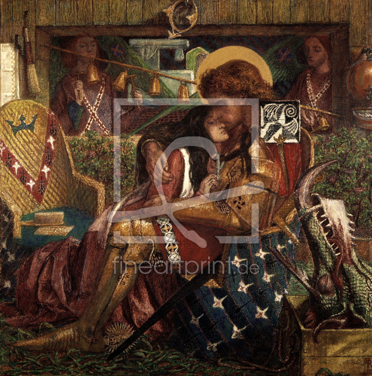 Bild-Nr.: 30007168 Rossetti / Marriage of George and Sabra erstellt von Rossetti, Dante Gabriel