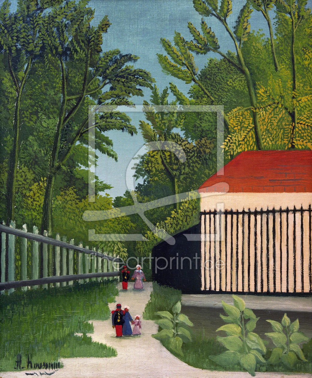 Bild-Nr.: 30007218 H.Rousseau /Promenade Montsouris Park erstellt von Rousseau, Henri Julien Felix