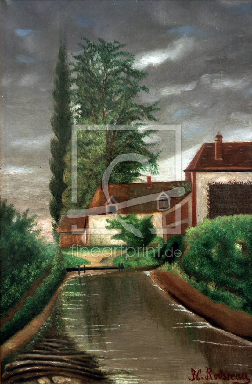 Bild-Nr.: 30007270 H.Rousseau, Die WassermÃ¼hle erstellt von Rousseau, Henri Julien Felix