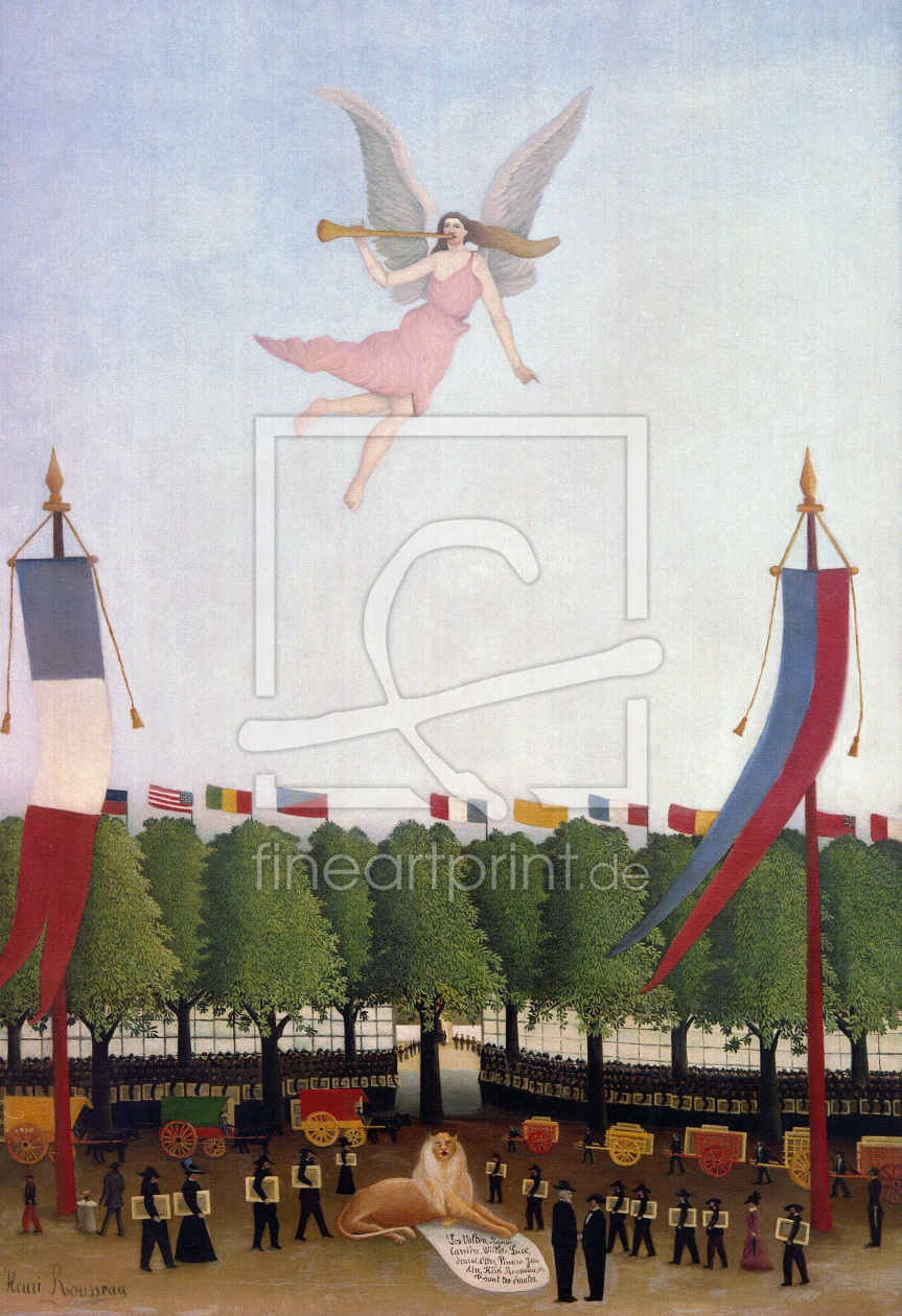 Bild-Nr.: 30007272 H.Rousseau, Liberty inviting Artists erstellt von Rousseau, Henri Julien Felix