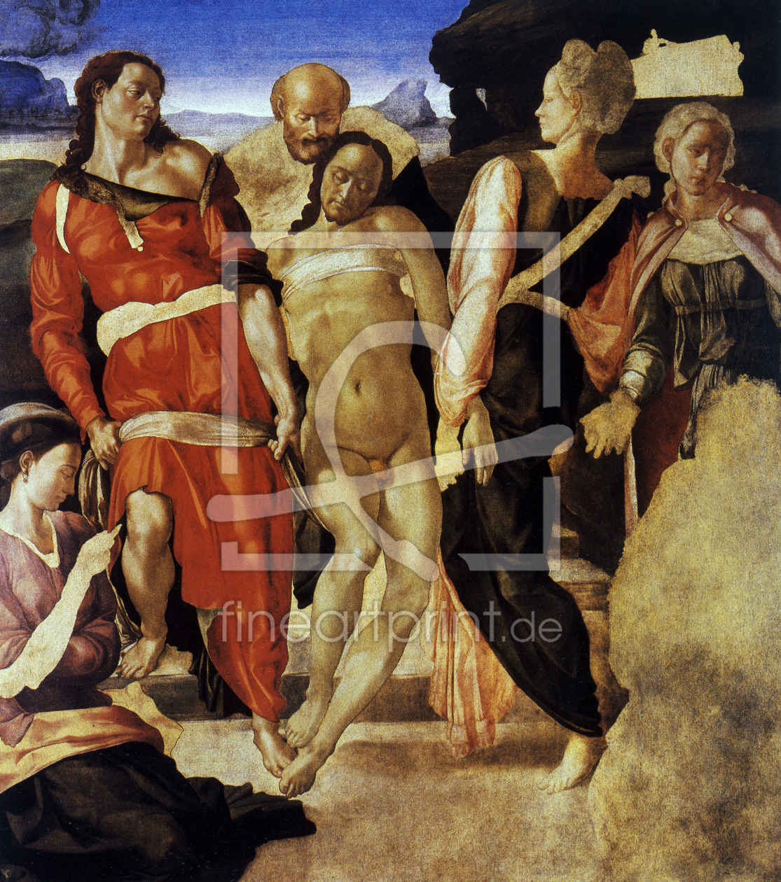 Bild-Nr.: 30007322 Entombment of Christ / Michelangelo erstellt von Buonarroti, Michelangelo (Michelangelo di Lodovico Buonarroti Simoni)