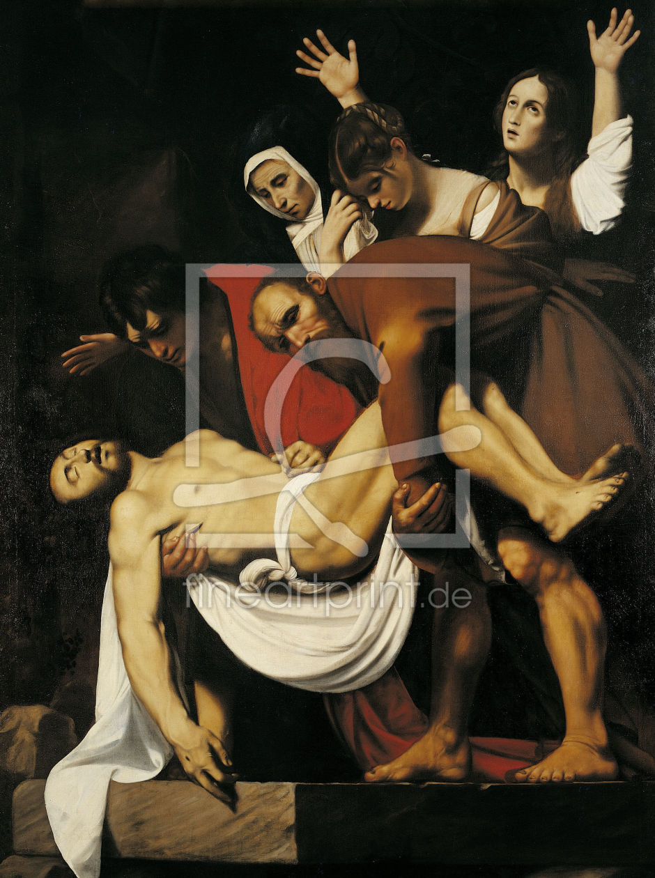 Bild-Nr.: 30007356 Caravaggio Copy /Entombment of Christ erstellt von Buonarroti, Michelangelo (Michelangelo di Lodovico Buonarroti Simoni)