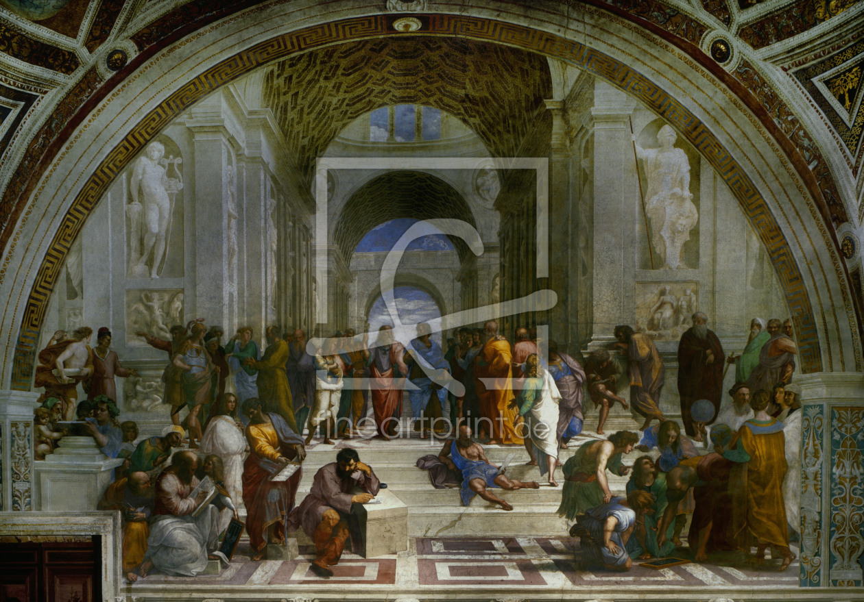 Bild-Nr.: 30007365 Raphael / The School of Athens / 1508-11 erstellt von Raffaello Santi (Raffael)