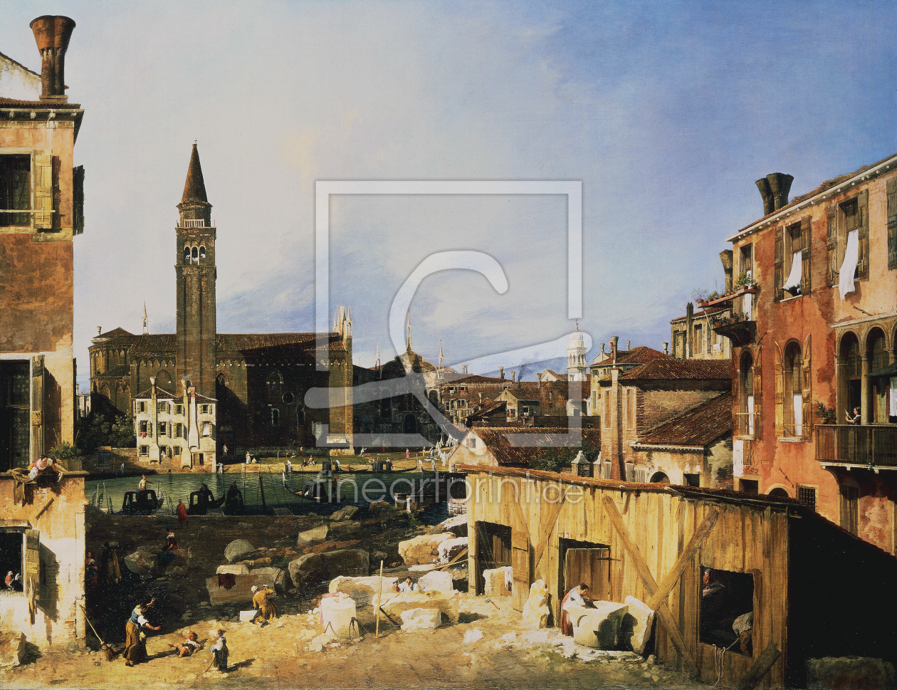 Bild-Nr.: 30007373 Canaletto, Church and Scuola della Carit erstellt von Canal, Giovanni Antonio & Bellotto, Bernardo