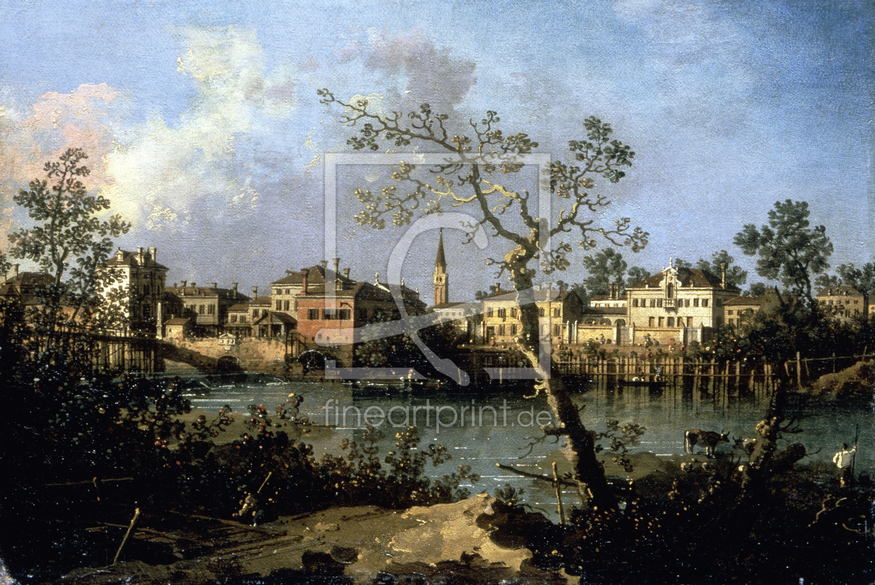 Bild-Nr.: 30007381 Brenta Canal / Ptg.by Canaletto / c.1760 erstellt von Canal, Giovanni Antonio & Bellotto, Bernardo