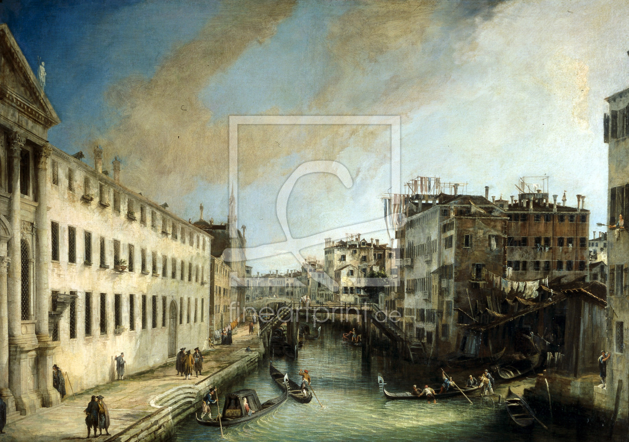 Bild-Nr.: 30007407 Venice, Rio dei Mendicanti / Canaletto erstellt von Canal, Giovanni Antonio & Bellotto, Bernardo