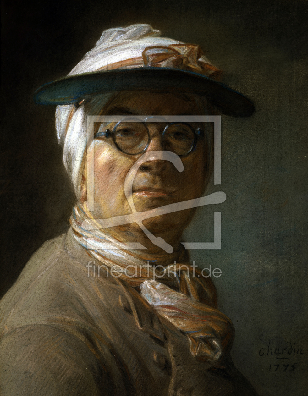 Bild-Nr.: 30007419 Chardin / Self-portrait with Glasses erstellt von Chardin, Jean Siméon
