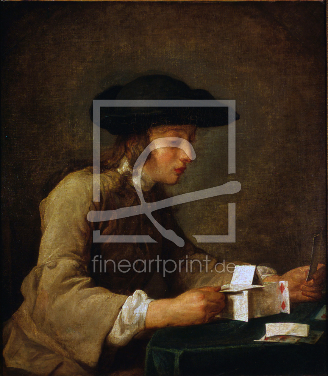 Bild-Nr.: 30007443 Chardin / The House of Cards / c. 1737 erstellt von Chardin, Jean Siméon