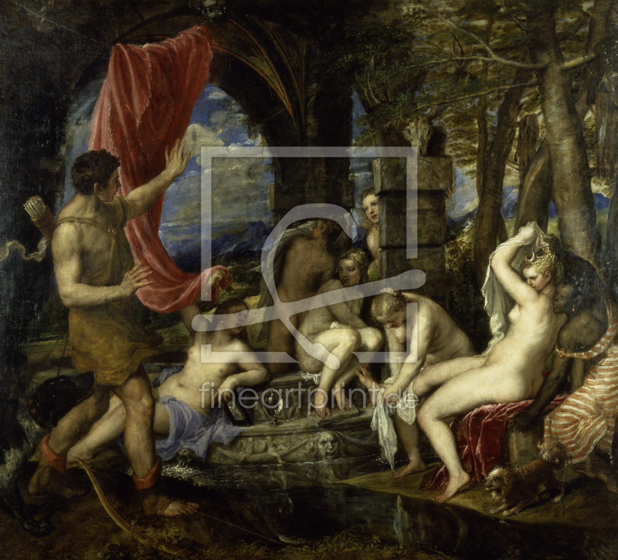 Bild-Nr.: 30007469 Titian / Diana and Actaeon / 1556/59 erstellt von Vecellio, Tiziano