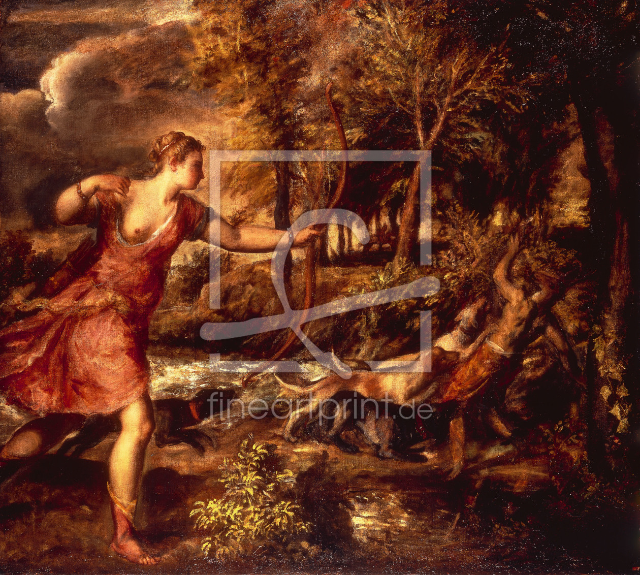 Bild-Nr.: 30007497 Titian / The Death of Actaeon / 1559 erstellt von Vecellio, Tiziano
