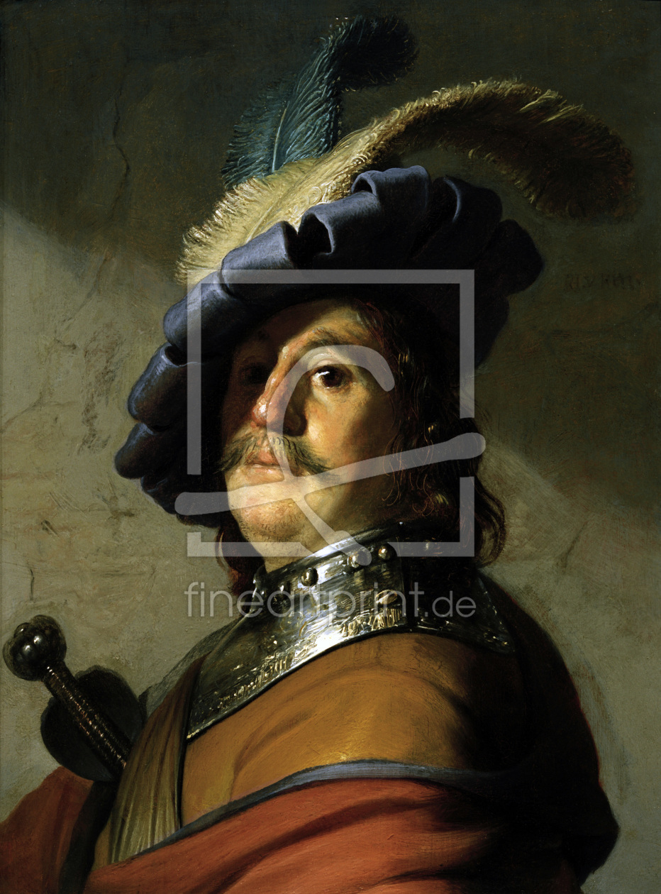 Bild-Nr.: 30007551 Rembrandt / Soldier erstellt von Rembrandt Harmenszoon van Rijn