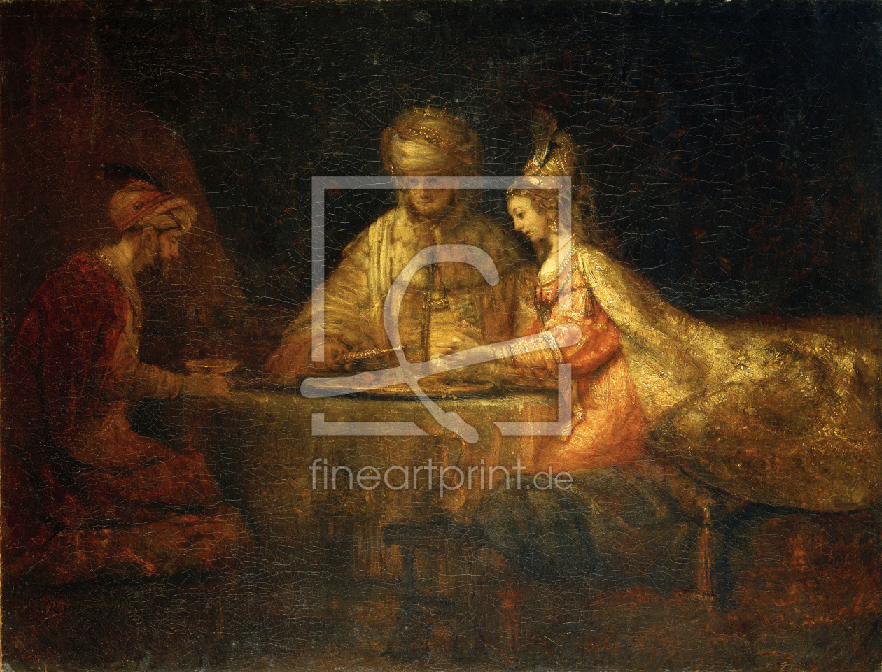 Bild-Nr.: 30007639 Rembrandt, Ahasver, Haman und Esther erstellt von Rembrandt Harmenszoon van Rijn