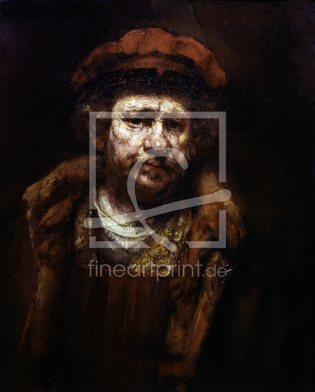 Bild-Nr.: 30007649 Rembrandt, Selbstbildnis mit roter Mütze erstellt von Rembrandt Harmenszoon van Rijn