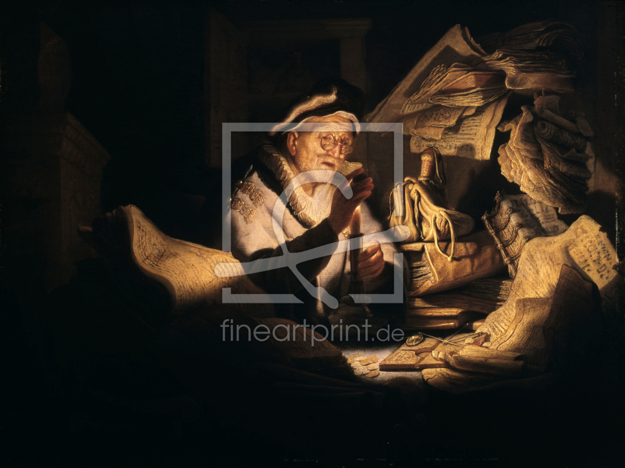 Bild-Nr.: 30007679 Rembrandt / The Money Changer / 1627 erstellt von Rembrandt Harmenszoon van Rijn