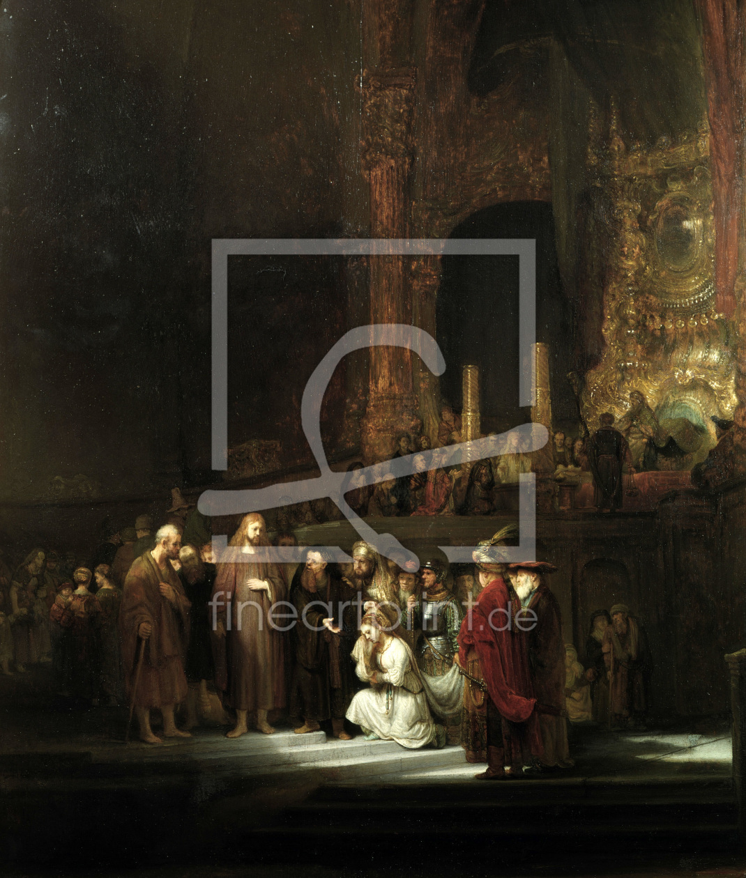 Bild-Nr.: 30007683 Rembrandt / Christ and the Adultress erstellt von Rembrandt Harmenszoon van Rijn