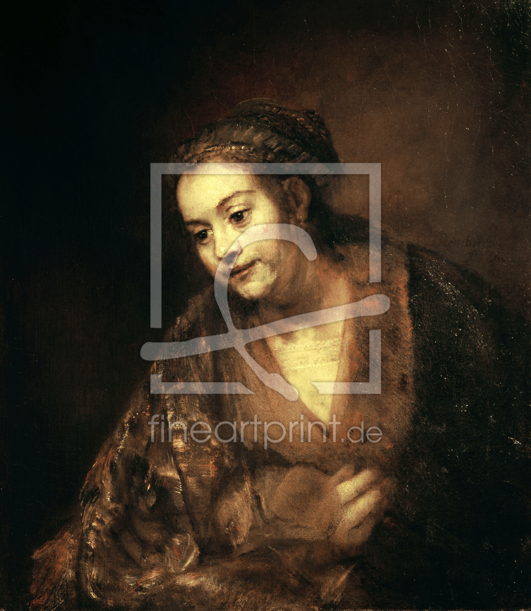Bild-Nr.: 30007709 Rembrandt, Halbfigur einer Frau erstellt von Rembrandt Harmenszoon van Rijn