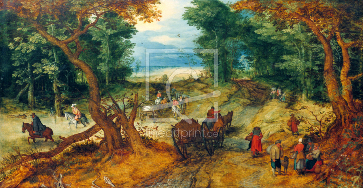Bild-Nr.: 30007731 Jan Brueghel t.E. / Forest Road / c.1607 erstellt von Jan Brueghel der Ã„ltere
