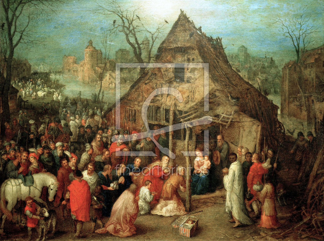 Bild-Nr.: 30007793 Adoration of the Kings / Brueghel t.E erstellt von Jan Brueghel der Ältere