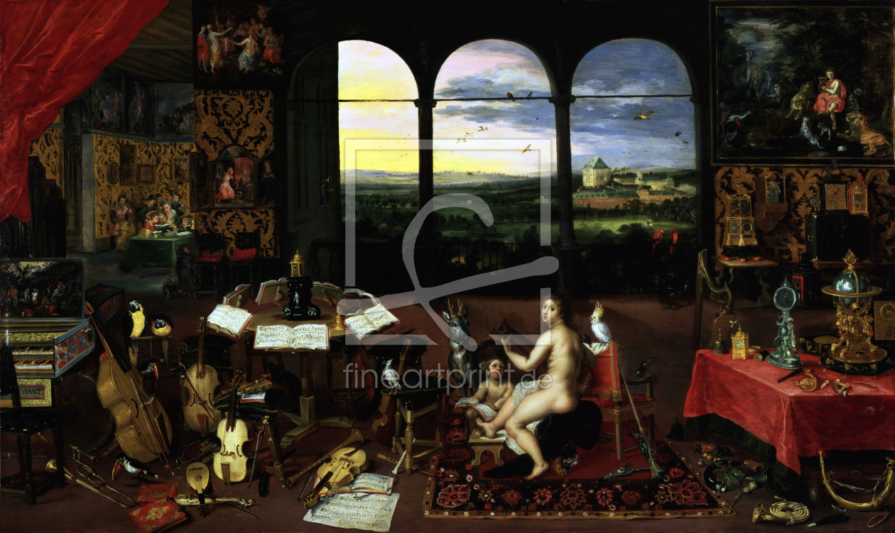 Bild-Nr.: 30007845 J.Brueghel d.J. u.v.Balen/Das Gehör/1630 erstellt von Jan Brueghel der Ältere