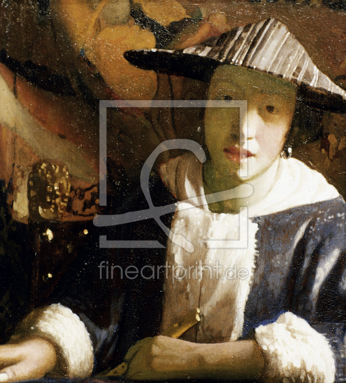 Bild-Nr.: 30007931 Vermeer / Girl with flute / c.1665/70 erstellt von Jan Vermeer van Delft