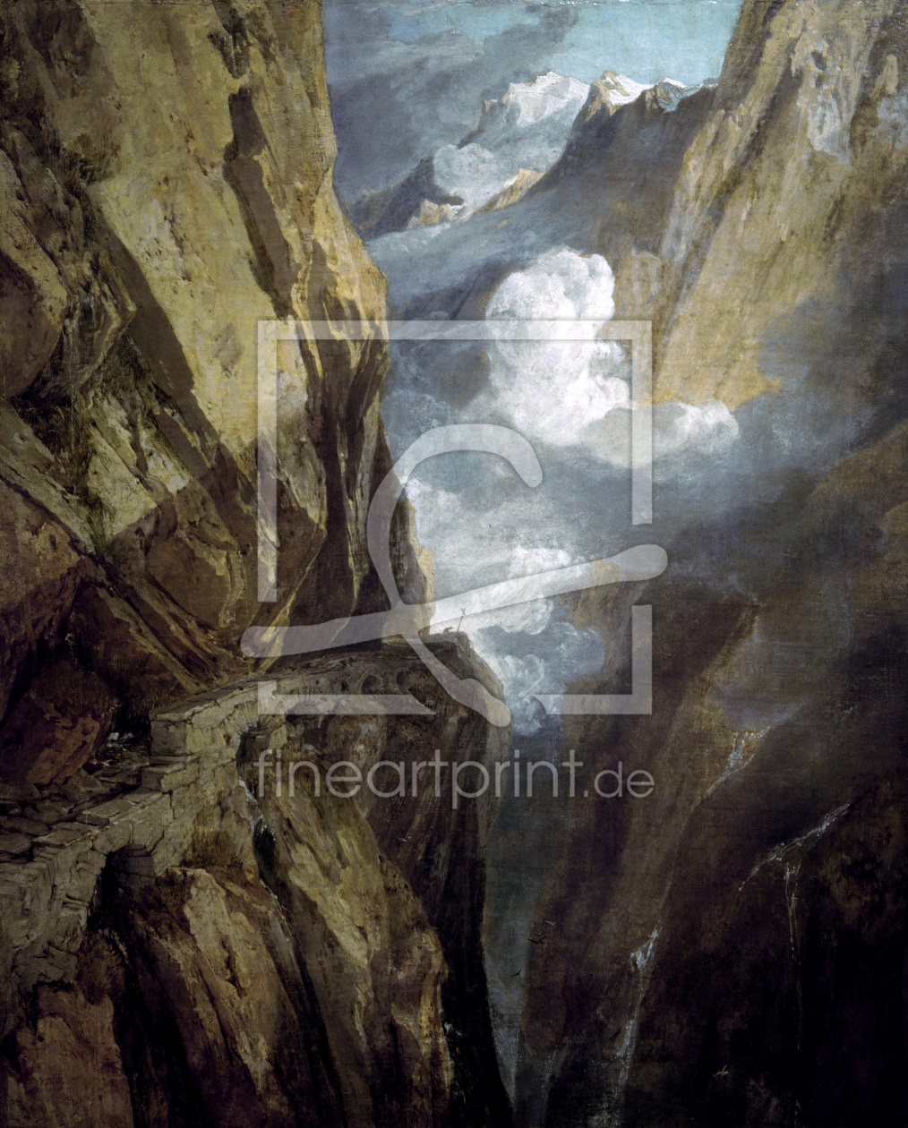 Bild-Nr.: 30008009 William Turner, Der St. Gotthard-Pass erstellt von Turner, Joseph Mallord William