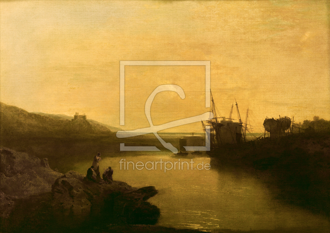 Bild-Nr.: 30008125 W.Turner, Harlech Castle / Gemälde erstellt von Turner, Joseph Mallord William
