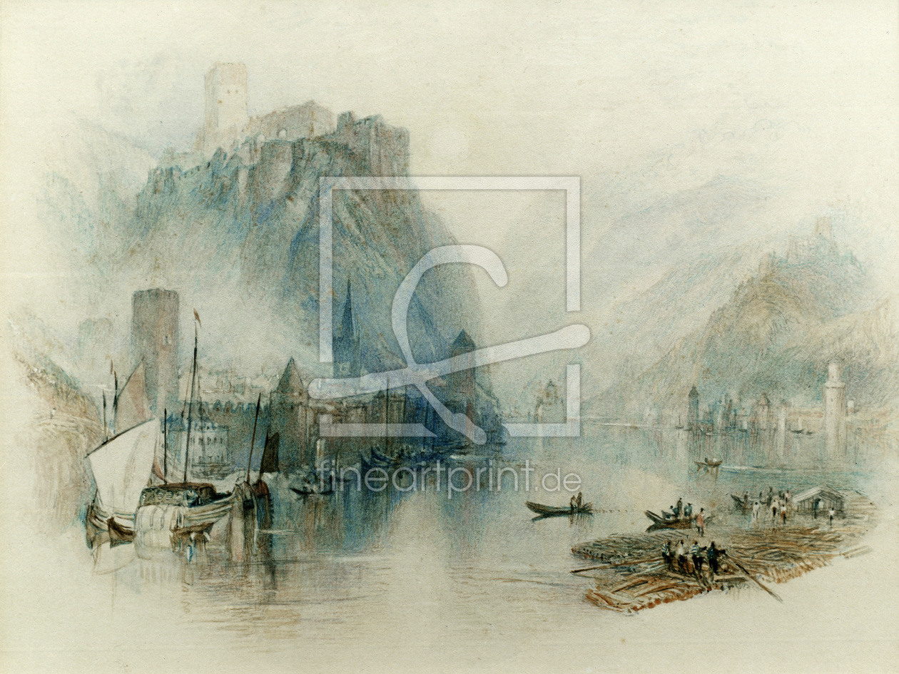 Bild-Nr.: 30008141 William Turner, Burgen am Rhein erstellt von Turner, Joseph Mallord William