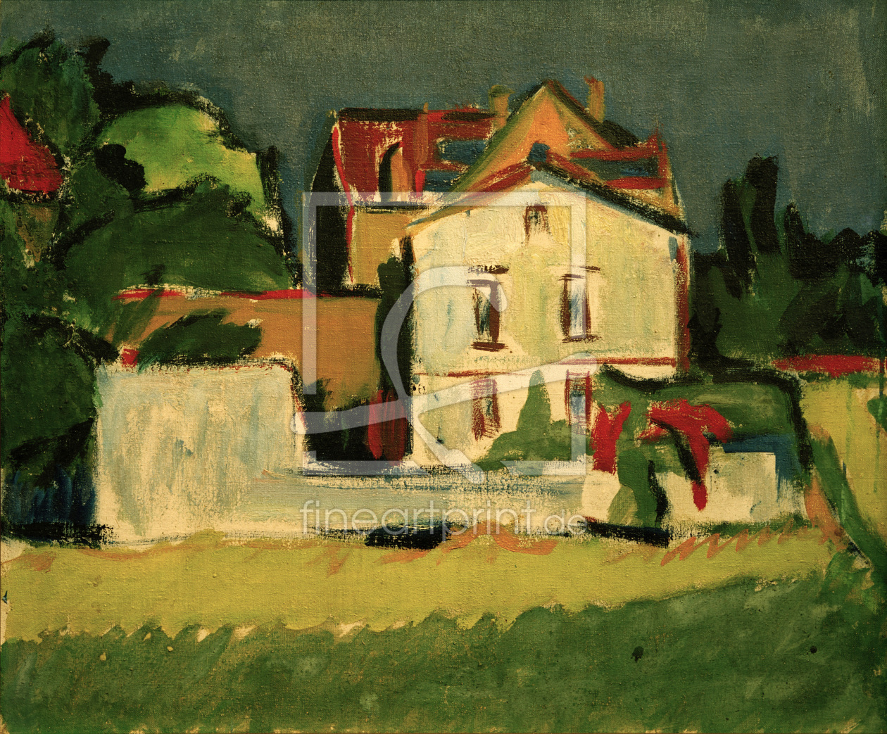 Bild-Nr.: 30008271 Ernst Ludwig Kirchner, Das weiÃŸe Haus erstellt von Ernst Ludwig Kirchner