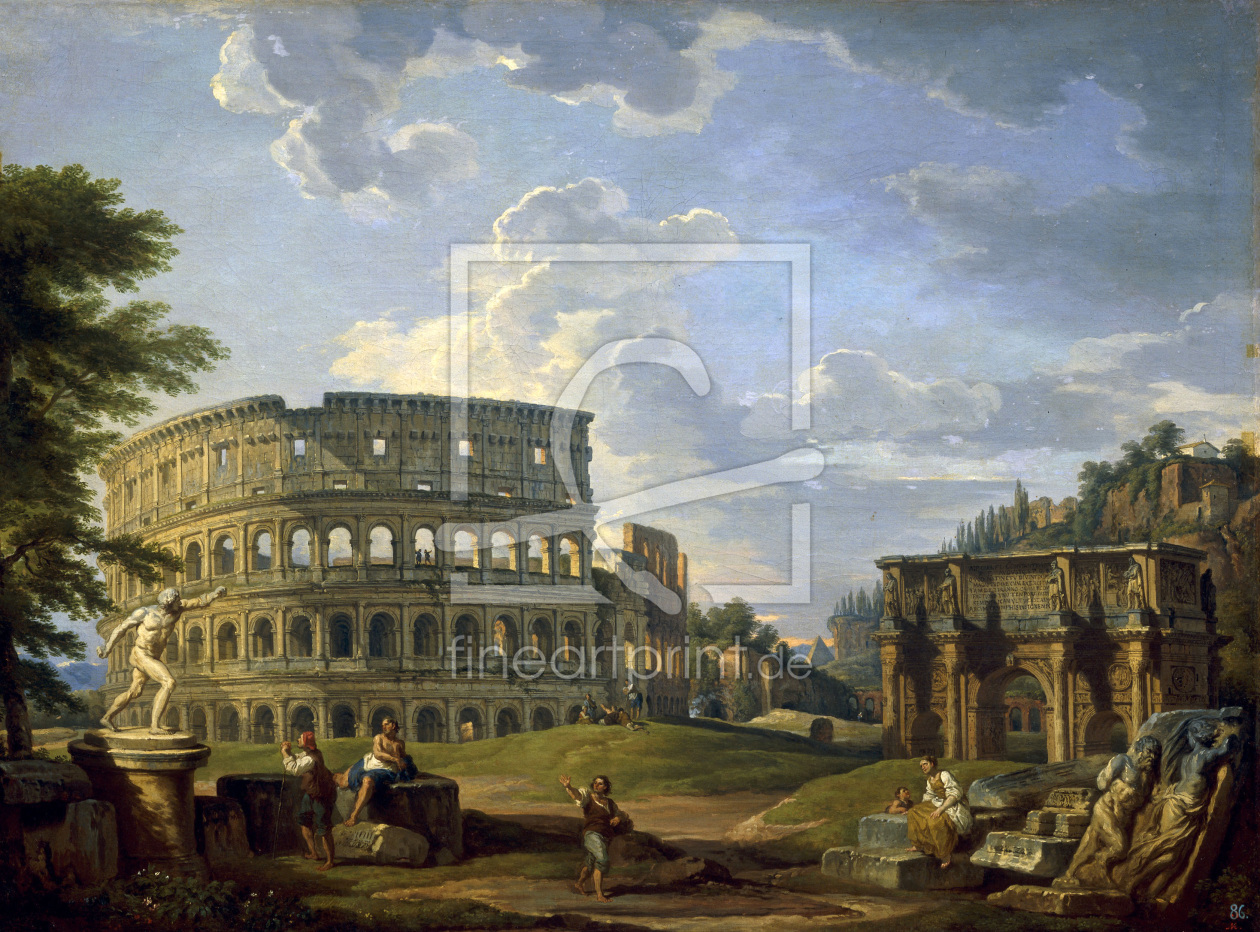 Bild-Nr.: 30008337 Rome, Colosseum a.Arch of Const./Pannini erstellt von Pannini, Giovanni Paolo