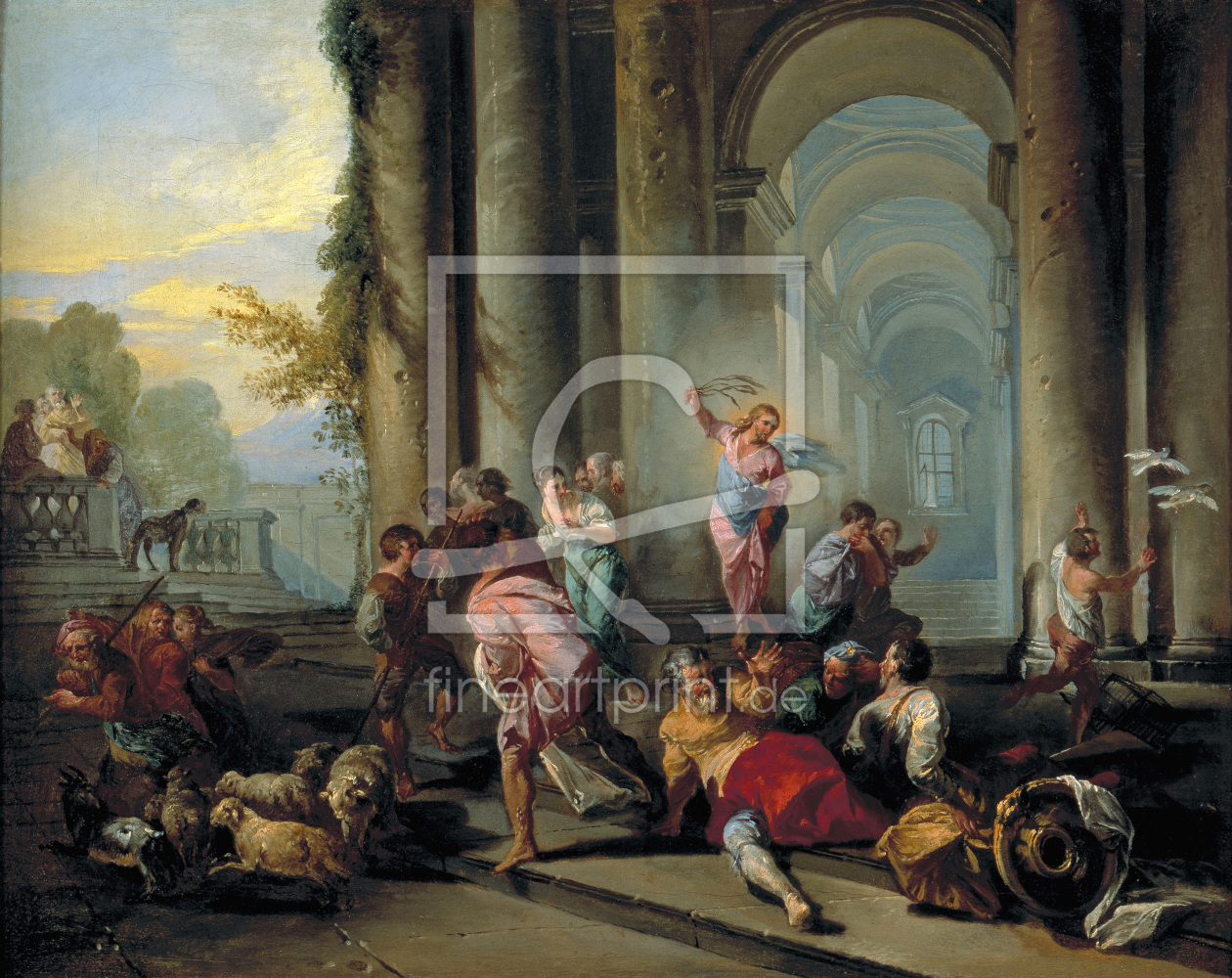 Bild-Nr.: 30008349 G.P.Pannini/ Expulsion of money-changers erstellt von Pannini, Giovanni Paolo