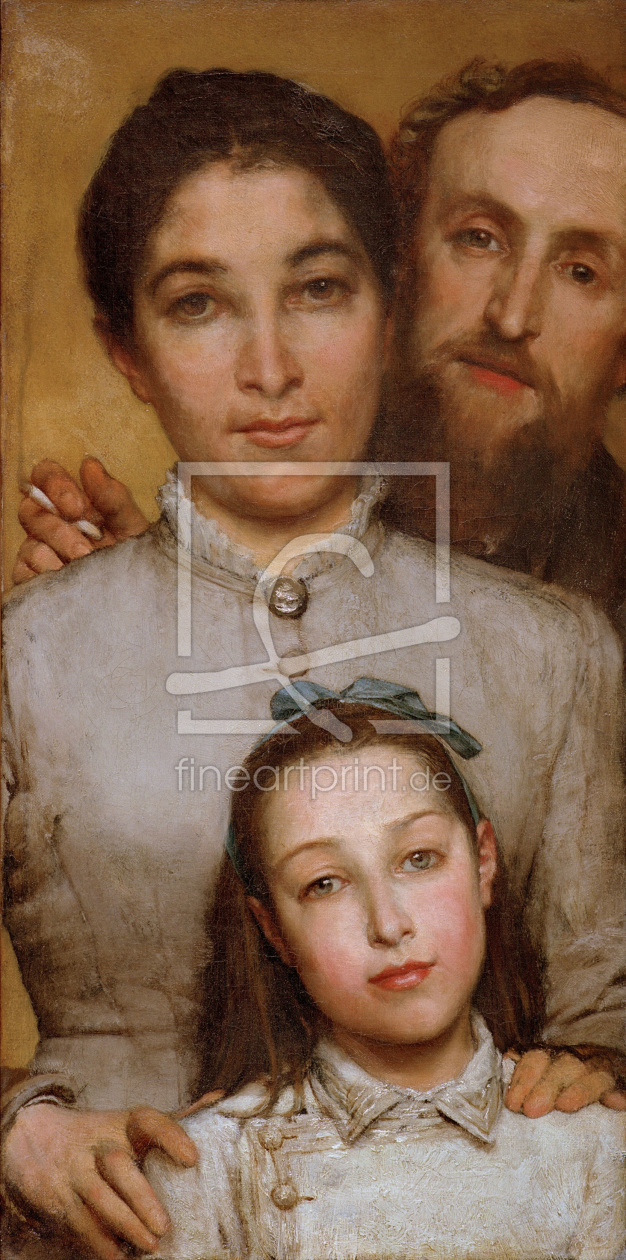 Bild-Nr.: 30008539 Jules Dalou w.Wife & Daughter / Alma-T. erstellt von Alma-Tadema, Lawrence