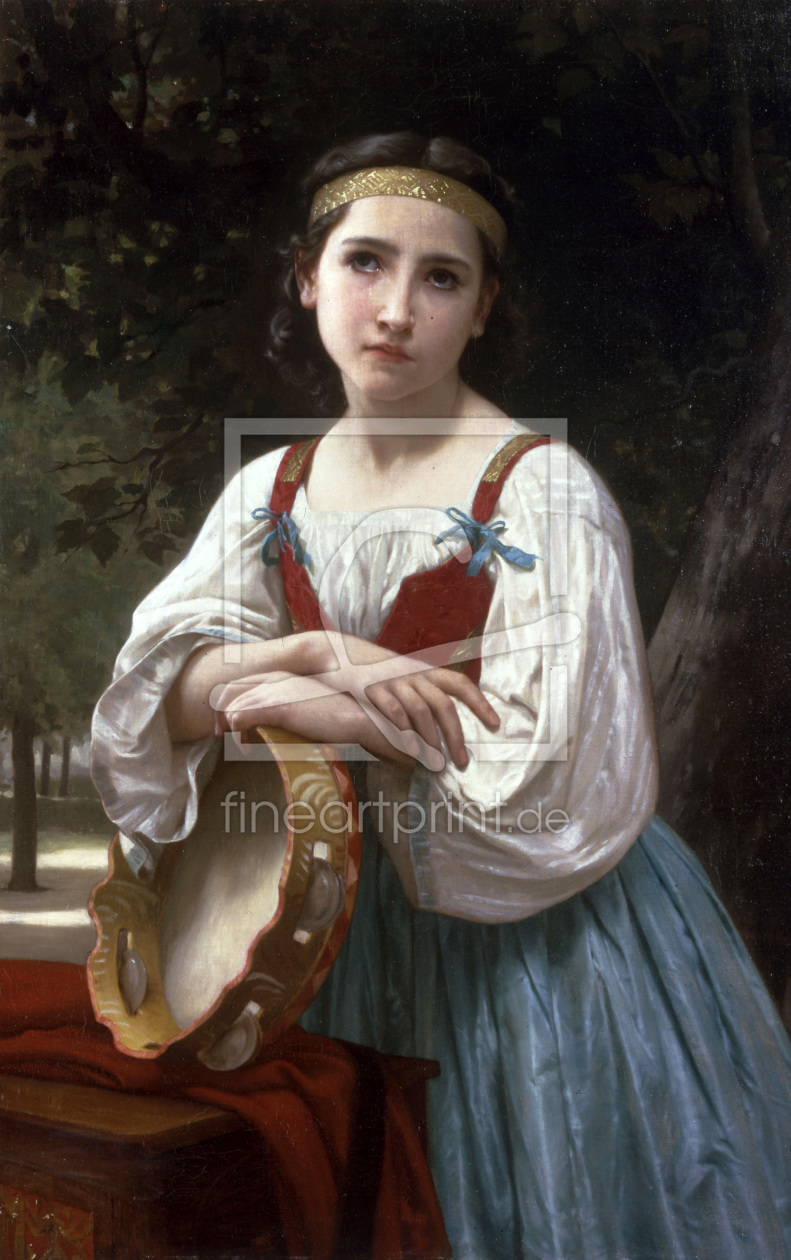 Bild-Nr.: 30008737 W.Bouguereau, Bohémienne au Tambour,1867 erstellt von Bouguereau, William Adolphe