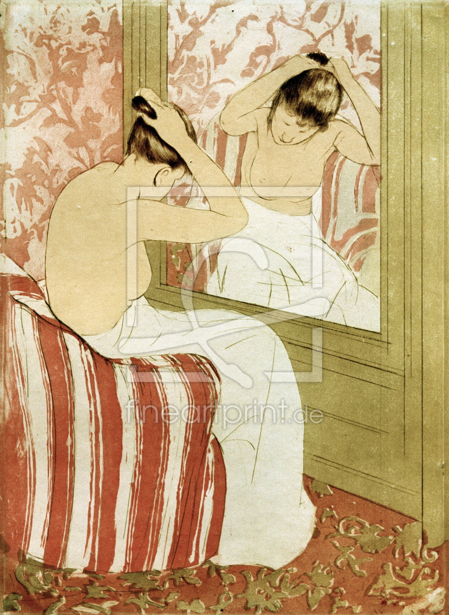 Bild-Nr.: 30008813 M.Cassatt, The hairdo, 1890/91 erstellt von Cassatt, Mary