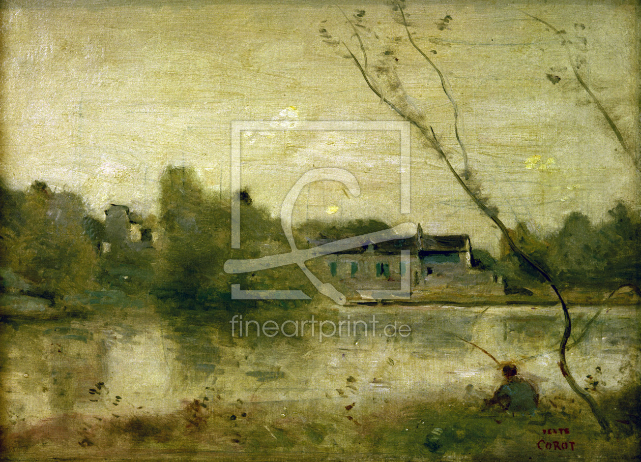 Bild-Nr.: 30008859 Corot / Pond of Ville d'Avray / Painting erstellt von Corot, Jean Baptiste Camille