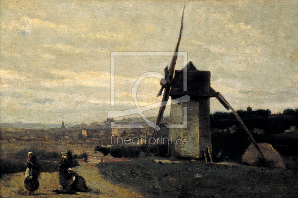 Bild-Nr.: 30008903 Camille Corot / Wind mill erstellt von Corot, Jean Baptiste Camille